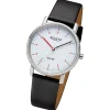 Regent Damen Solaruhr Analog Lederarmband schwarz URF1552