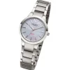 Regent Damen Solaruhr Analog Metallarmband silber grau URF1534
