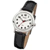 Regent Damen-Armbanduhr F-826 Quarz-Uhr Leder-Armband schwarz URF826