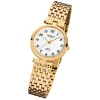 Regent Damen-Armbanduhr F-905 Quarz-Uhr Stahl-Armband gold URF905