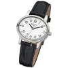Regent Damen-Armbanduhr F-823 Quarz-Uhr Leder-Armband schwarz URF823