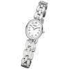 Regent Damen-Armbanduhr F-966 Quarz-Uhr Mini Stahl-Armband silber URF966