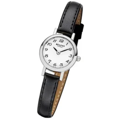 Regent Damen-Armbanduhr F-979 Quarz-Uhr Mini Leder-Armband schwarz URF979
