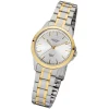 Regent Damen-Armbanduhr 32-F-1005 Edelstahl-Armband silber gold URF1005