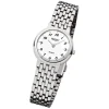 Regent Damen-Armbanduhr F-909 Quarz-Uhr Stahl-Armband silber URF909