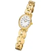 Regent Damen-Armbanduhr F-1406 Quarz-Uhr Mini Stahl-Armband gold URF968