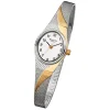 Regent Damen-Armbanduhr F-623 Quarz-Uhr Stahl-Armband silber gold URF623