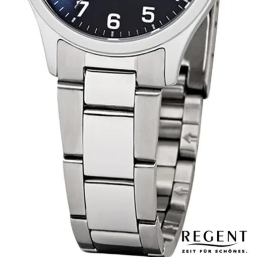 Regent Damen-Armbanduhr F-1325 Quarz-Uhr Edelstahl-Armband silber UR2253414