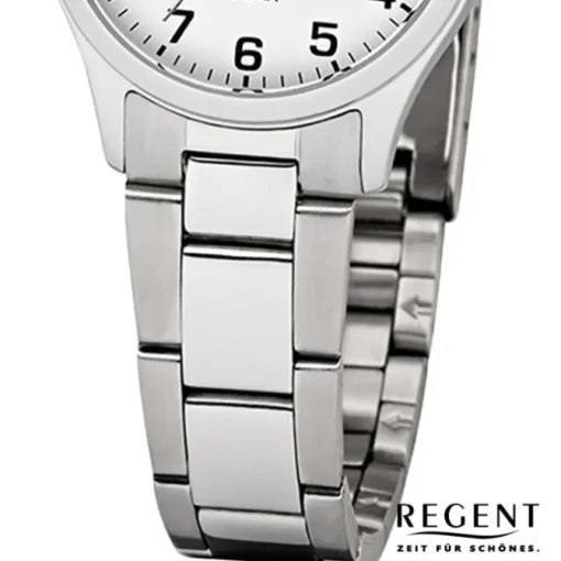 Regent Damen-Armbanduhr F-1327 Quarz-Uhr Edelstahl-Armband silber UR2253410