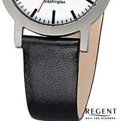 Regent Damen-Armbanduhr 32-F-1088 Quarz-Uhr Titan-Armband schwarz URF1088