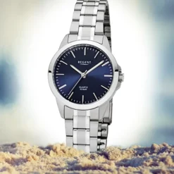 Regent Damen-Armbanduhr 32-F-1004 Edelstahl-Armband silber URF1004