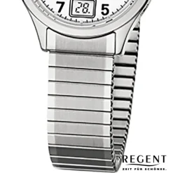 Regent Damen-Armbanduhr 32-FR-210 Funkuhr Edelstahl-Armband silber URFR210