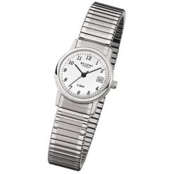 Regent Damen-Armbanduhr Mineralglas Quarz Edelstahl silber URF888