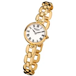 Regent Damen-Armbanduhr Quarz-Uhr Mini Stahl-Armband gold URF1402 URF803