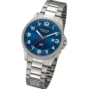 Regent Herren Armbanduhr Analog Titanarmband silber URBA776
