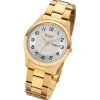 Regent Herren Armbanduhr Analog Metallarmband gold URF1277