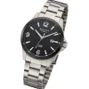 Regent Herren Armbanduhr Analog Titanarmband grau URF1298