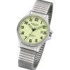 Regent Herren Armbanduhr Analog Edelstahlarmband silber URF1348