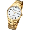 Regent Herren Armbanduhr Analog Metallarmband gold URF1418