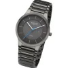Regent Herren Armbanduhr Analog Metallarmband dunkelgrau URBA726
