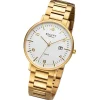 Regent Herren Armbanduhr Analog Metallarmband gold URF1522