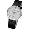 Regent Herren Armbanduhr Analog Lederarmband schwarz URF1531