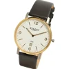 Regent Herren Armbanduhr Analog Lederarmband schwarz UR1094061