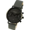 Regent Herren Armbanduhr Analog Lederarmband dunkelgrau UR1111501