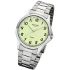 Regent Herren Armbanduhr Analog 1152405 Quarz-Uhr Metall silber UR1152405