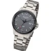 Regent Herren Armbanduhr Analog Titanarmband grau URF1297