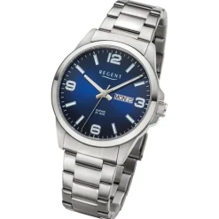 Regent Herren Armbanduhr Analog Metallarmband silber URF1528