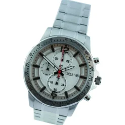 Regent Herren Armbanduhr Chronograph Metallarmband silber UR1152507