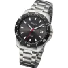 Regent Herren Armbanduhr Analog Metallarmband silber URBA755