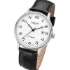 Regent Herren Armbanduhr Analog Lederarmband schwarz URGM2206