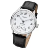 Regent Herren Armbanduhr Analog GM-2117 Handaufzug Lederband schwarz URGM2117