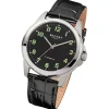 Regent Herren Armbanduhr Analog Lederarmband schwarz URF1571