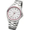 Regent Herren Armbanduhr Analog Metallarmband silber URBA813
