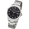 Regent Herren Armbanduhr Analog F-1191 Quarz-Uhr Metall silber URF1191