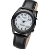 Regent Herren Armbanduhr Analog Lederarmband schwarz URBA773
