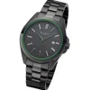 Regent Herren Armbanduhr Analog Metallarmband schwarz URBA817