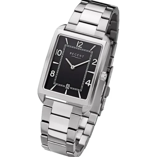 Regent Herren Armbanduhr Analog Metallarmband silber URF1292