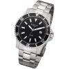 Regent Herren Armbanduhr Analog F-1183 Quarz-Uhr Metall silber URF1183