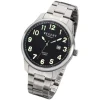 Regent Herren Armbanduhr Analog F-1189 Quarz-Uhr Metall silber URF1189