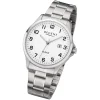Regent Herren Armbanduhr Analog F-1190 Quarz-Uhr Metall silber URF1190