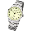 Regent Herren Armbanduhr Analog F-1192 Quarz-Uhr Metall silber URF1192