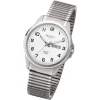 Regent Herren Armbanduhr Analog F-1198 Quarz-Uhr Titan silber URF1198