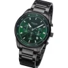 Regent Herren Armbanduhr Analog Metallarmband schwarz URBA758