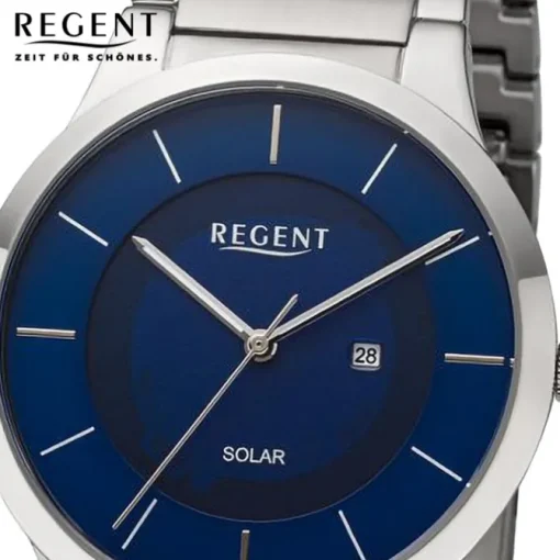 Regent Herren Armbanduhr Analog Metallarmband silber URBA724