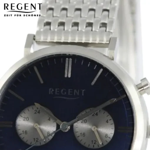 Regent Herren Armbanduhr Analog Metallarmband silber UR1150599
