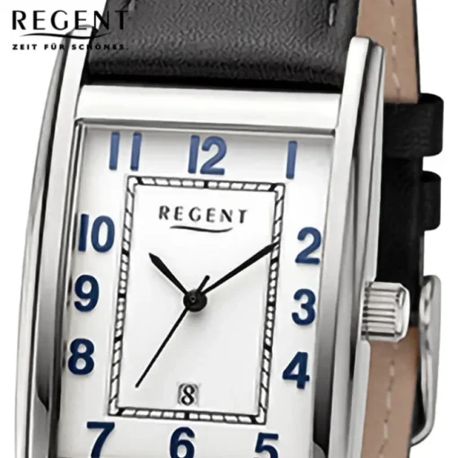 Regent Herren Armbanduhr Analog Lederarmband schwarz URF1518